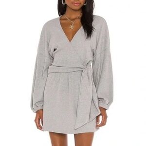 NWT michael costello x revolve wrap sweater dress size small
